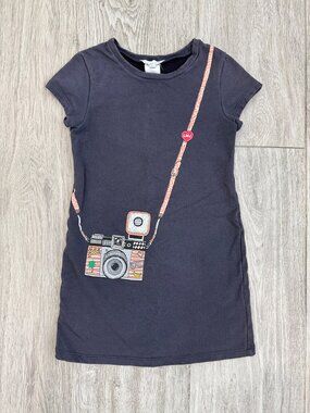 Little Marc Jacobs Navy Camera Tunic Dress Size 6